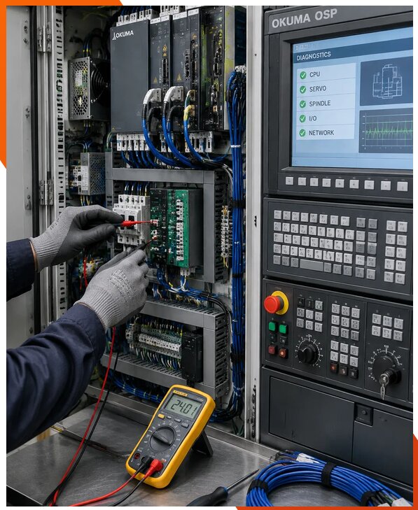 Ремонт систем ЧПУ Okuma OSP в Тольятти